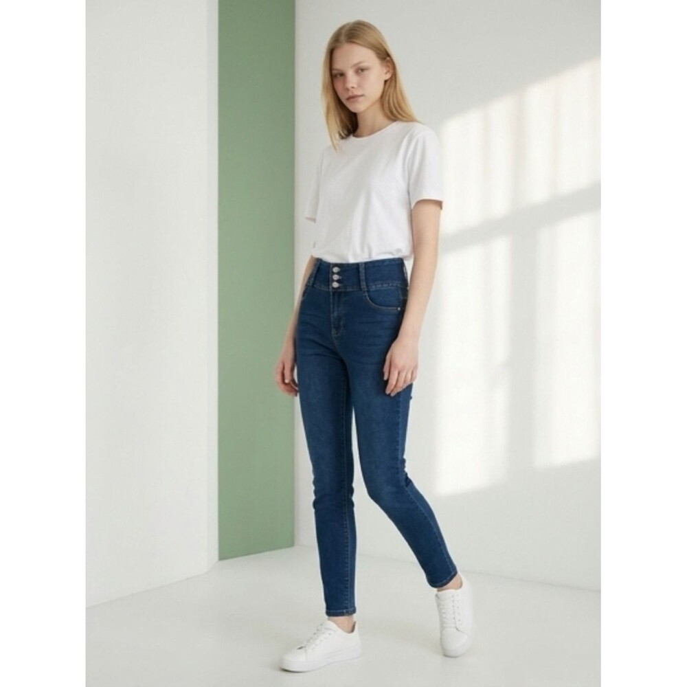 Women's Dark Blue High Waist Skinny Jeans NWT